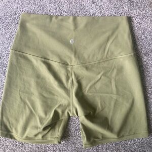 lululemon athletica Sage Green Bike Shorts 6”
